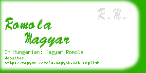 romola magyar business card